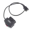 48cm 18.9in OBD Power Adapter Cable with Switch Button ACC Mode Low Voltage Protection for Dash Camera Phone Charging