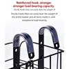 Bike Basket, Heavy-Duty Metal Wire Bicycle Basket with Hooks, Quick Install, Rust-Resistant, Large Capacity for Grocery Shopping Pets Daily Commuting