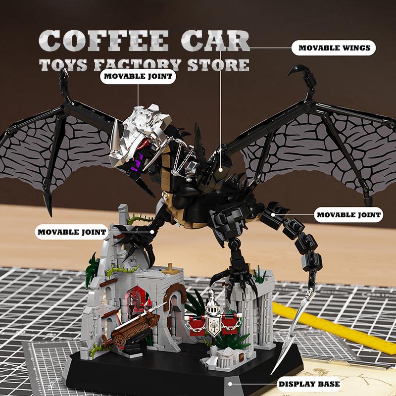 Non-Toxic Moc Bricks Flying Dragon Sets Movie Scene Action Figures Puzzle Toys Magic Animal Building Blocks 3D Model Kids Adults Gifts New
