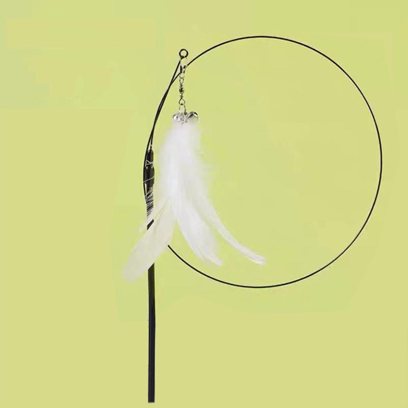New Strong Suction Cup Cat Teaser with Bell Long Rod Detachable Cat Self-entertainment Toy