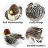 Interactive Cat Toy For Cats Flying Bird Flapping Wings Sparrow Catnip Plush Toy Simulated Chirping Bird Pet Toy