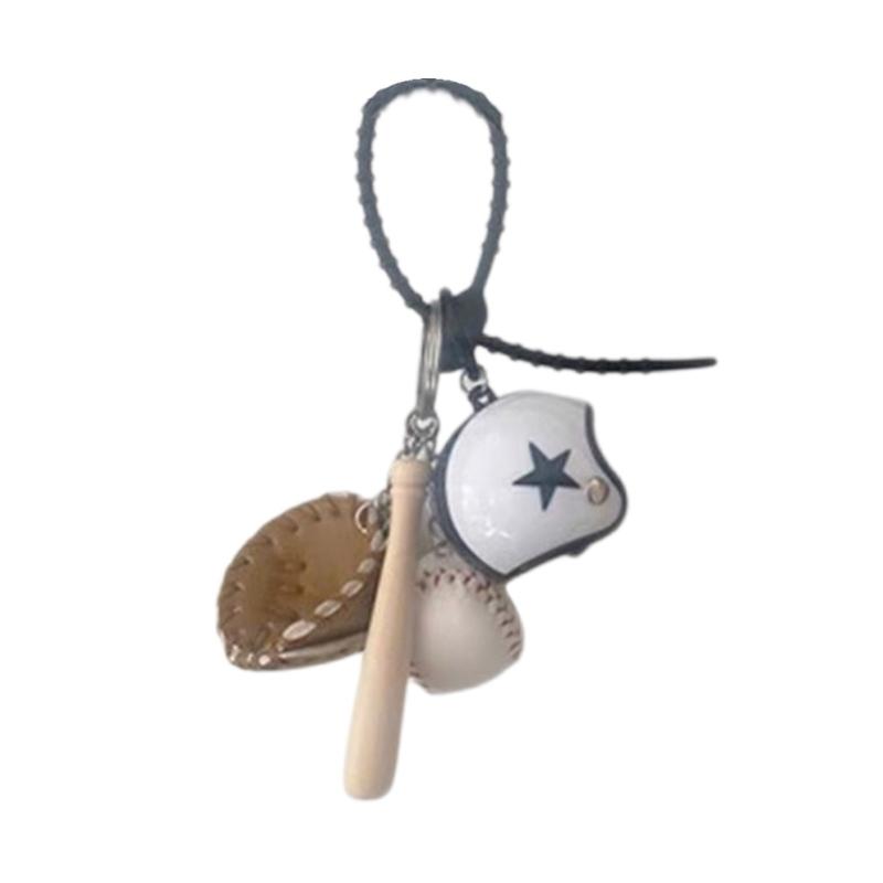 Miniature Baseball Glove Keychain Pendant Accessory for Backpacks and Handbags Gift for Boys and Baseball Enthusiasts