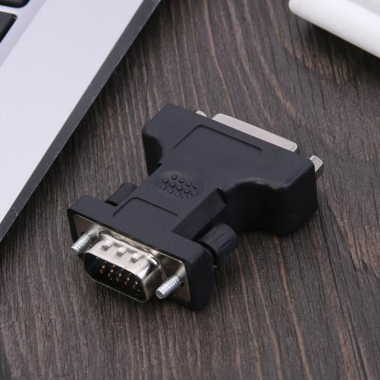 DVI til VGA-adapter 24 pluss 5-pins DVI hun til 15-pins VGA hann Kabeladapter DVI hun