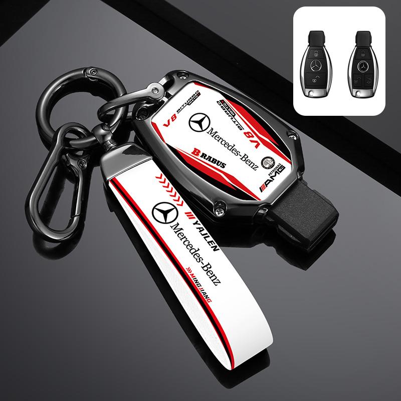 TMIVG1 2025 Hot Car Racing Style Design Key Case Cover Shell For Mercedes Benz A B C S Class AMG GLA CLA GLC W176 W221 W204 W205 Auto A