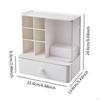 Desk Organzier Desktop Organization with Drawer Home Business Card Cosmetic Makeup Vanity Box