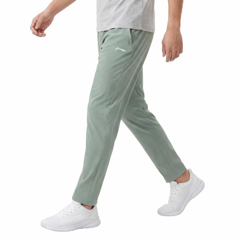 Li Ning Logo Breathable Comfortable Versatile Fashion Trendy Sports Pants Unisex pants AKYY413-1