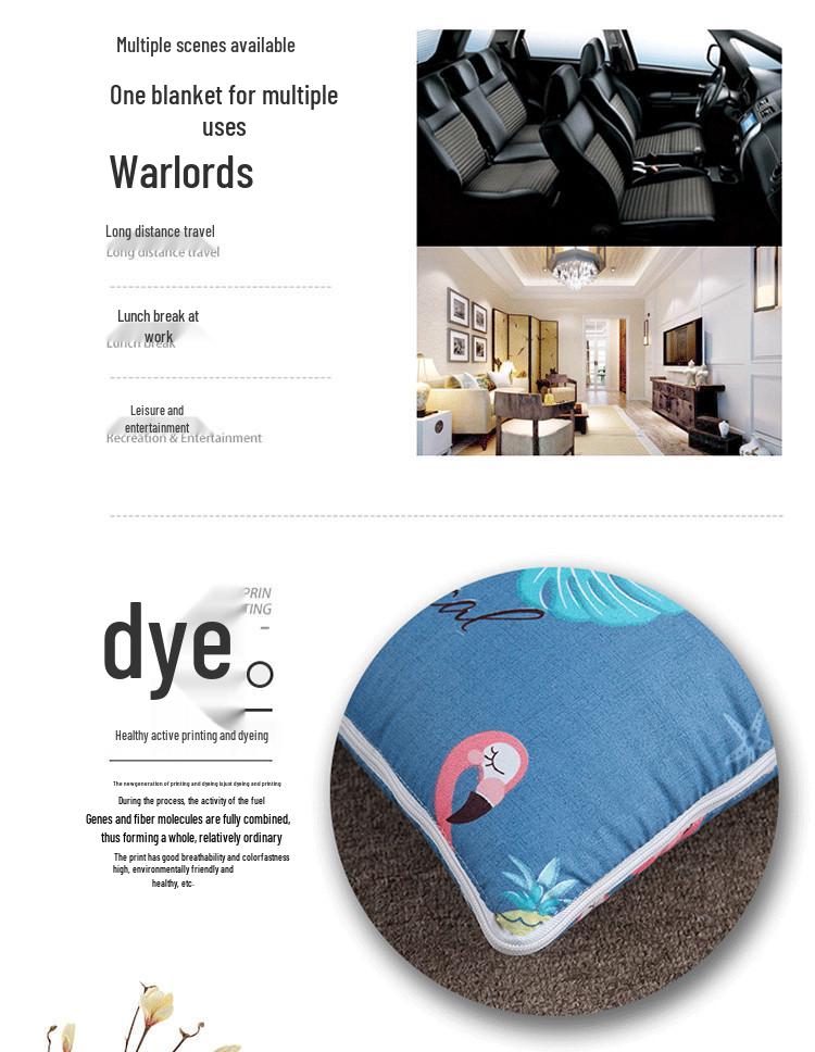 Convertible Pillow Blanket: Backrest, Quilt, Cushion for Sofa, Car, or Office Nap - Ideal for Spring/Summer.