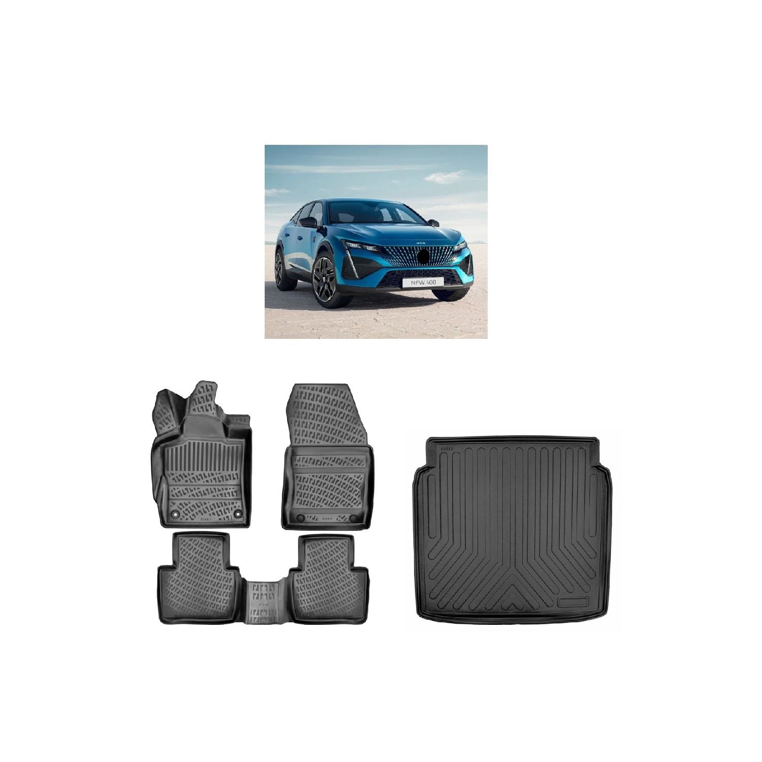

Peugeot 408 2023- 3d Pool Mater 3d Багажник Черный