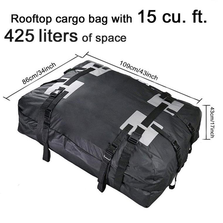 600D Waterproof Oxford Cloth Car Roof Travel Bag