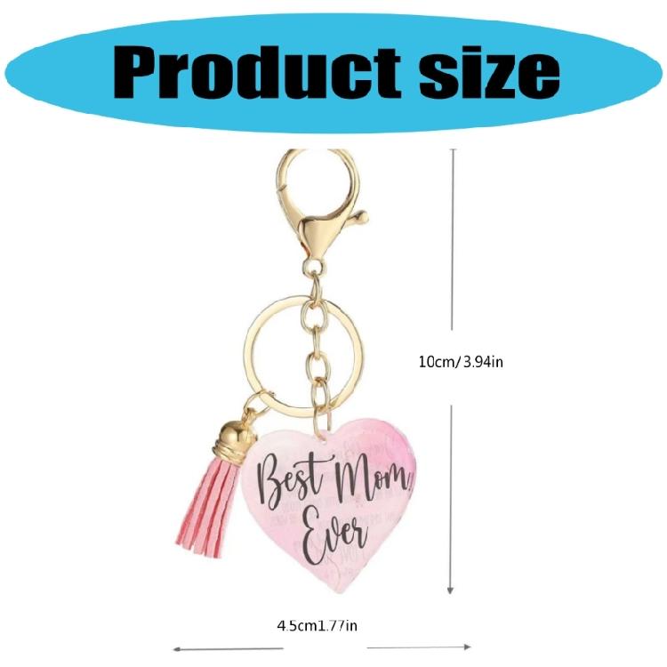 Mother's Day Pendant Keychain Backpacks Charm Key Holder Handbag Charm for Purses Backpacks Keyring Decoration