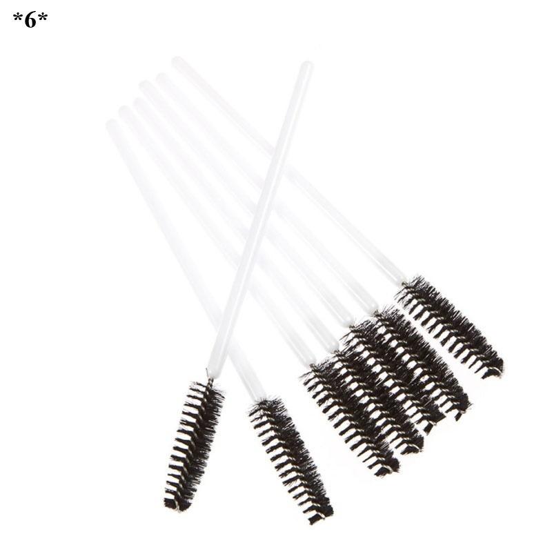 50 Pcs Disposable Eyelash Brush Mascara Wands Applicator Wand Brushes Eyelash Comb Travel Makeup Too