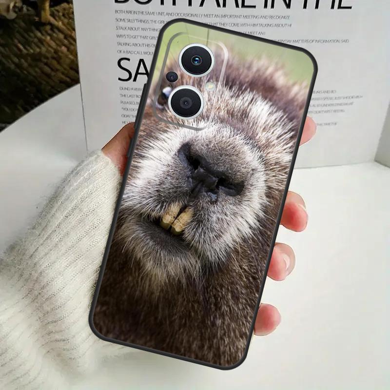 Animal Beaver Case For OPPO Reno 12F 13F 14F 10 11 12 13 14 Pro 8T 7 8 Lite OPPO Find X6 X5 X8 X9 Pro Cover
