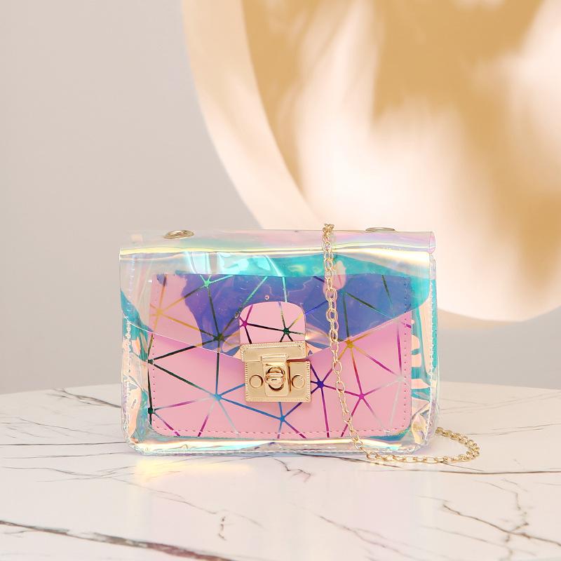 Bag Women's New Sequined Color Chain Shoulder Messenger Bag Personality Elegant Fashion Versatile