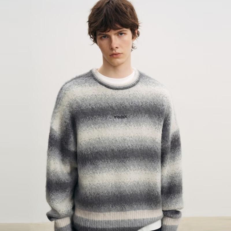 Teenie Weenie Men's Retro Gradient Stripe Knitted Sweater