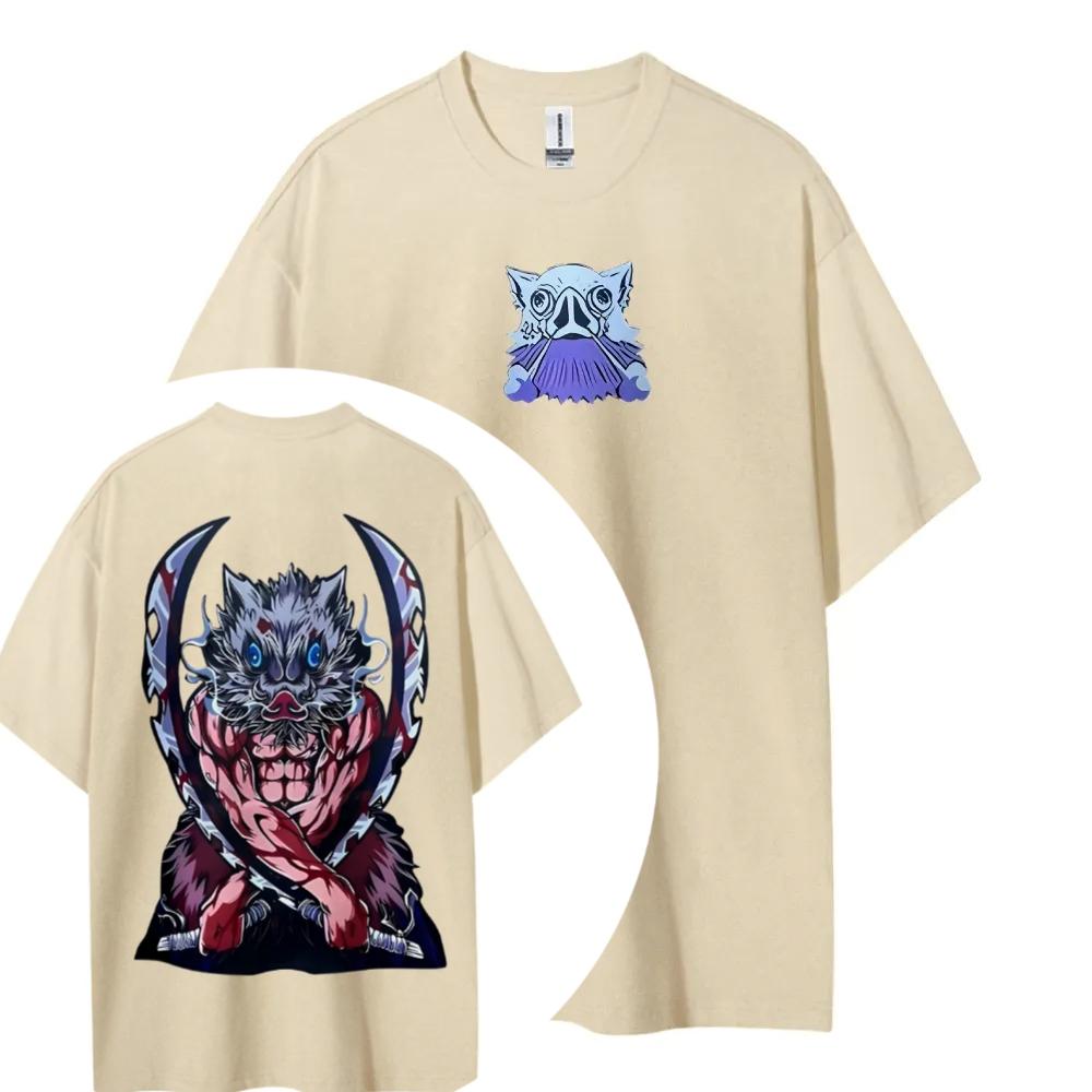 Demon Slayer Printed Short Sleeve Casual Summer Wear Mens Comfortable Clothing Mens Clothing Short Sleeve Half Sleeve Top