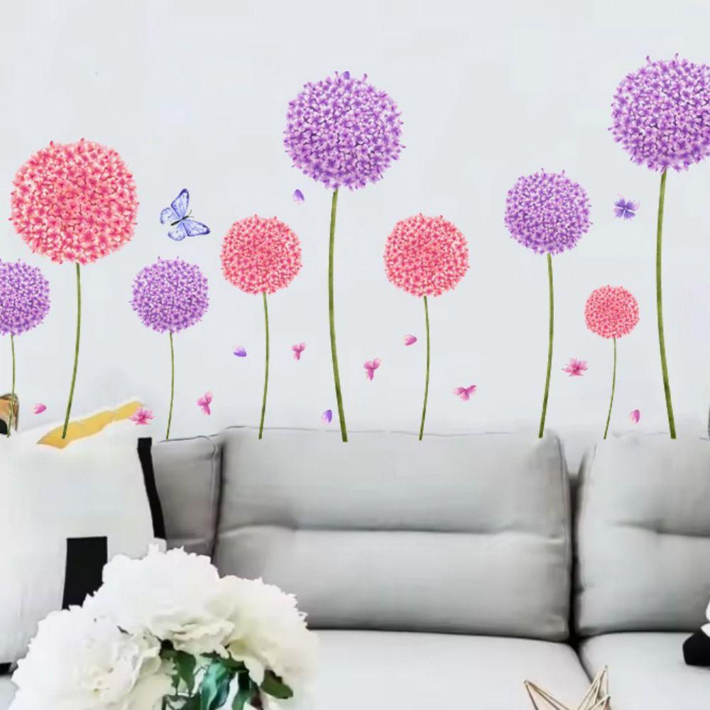 2 sheets Colorful Background Decor Decals Self-adhesive Wallpaper Butterfly Wall Stickers  Office