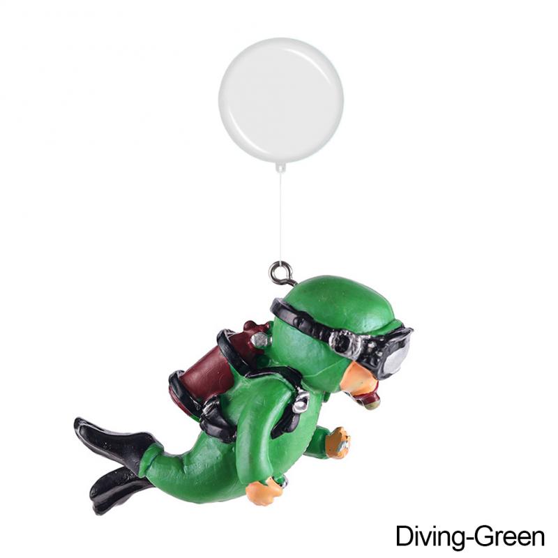 Classic Fish Tank Decoration Luminous Green Mini Floating Diver Aquarium Ornaments Cute Small Floating Ball Aquarium Accessories