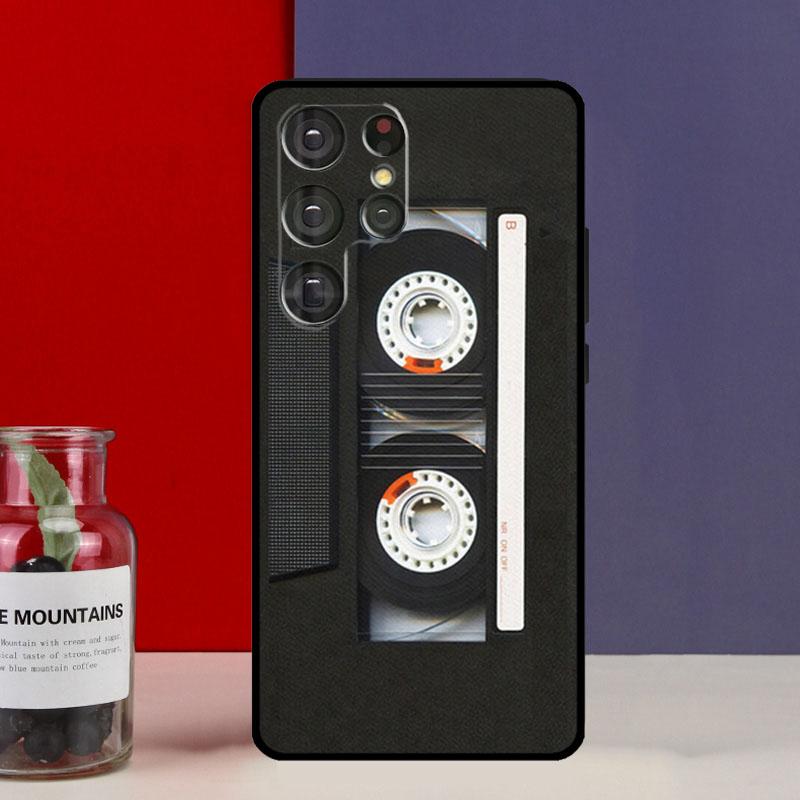Retro Cassette Tape Vintage Funda Case For Samsung Galaxy S25 Ultra S9 S10 S20 S22 Plus S21 FE S23 S24 Ultra Phone Cover