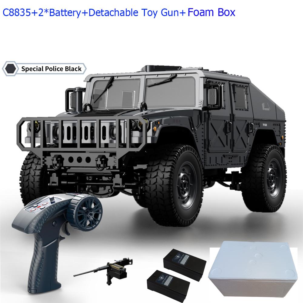 C8835 1:14 RC Car 2.4G Remote Control Car 4WD Off-road Climbing Simulation All-terrain RC Crawler Military Jeep JJRC RC Toys