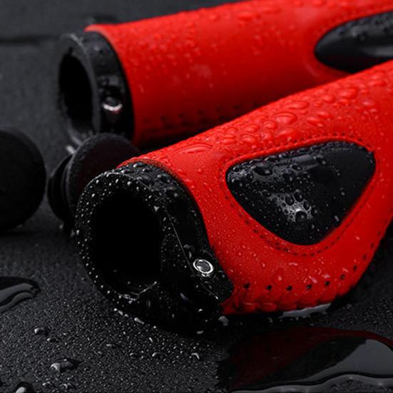 Bike Handlebar Protective Cover Anti-skid Shock Absorption Ergonomic Leather Bicycle Brake Handle Cover