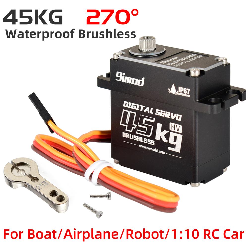 RC Servo 9imod Waterproof Brushless Coreless Servo 50KG 45KG 35KG 25KG Metal Gear Digital Servo for RC Model