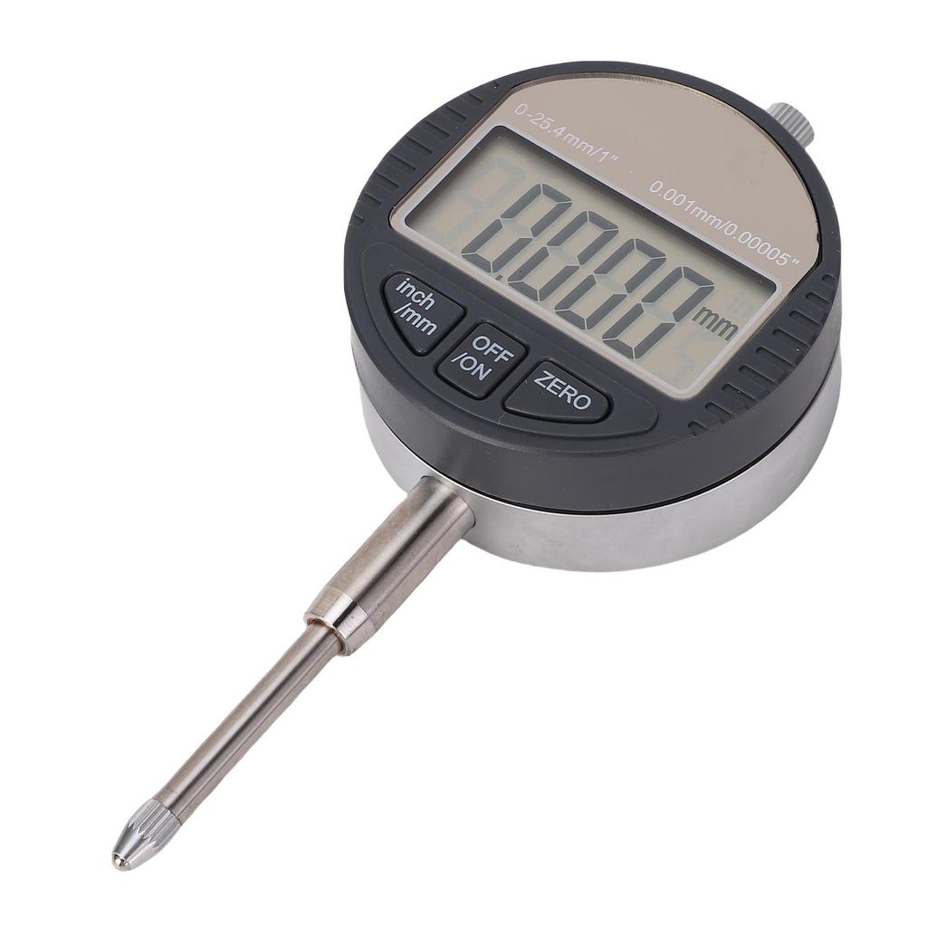 Digital Dial Indicator 0 25.4mm 5 Digit Large LCD Display Accurate Electronic Dial Test Indicator for Machinery