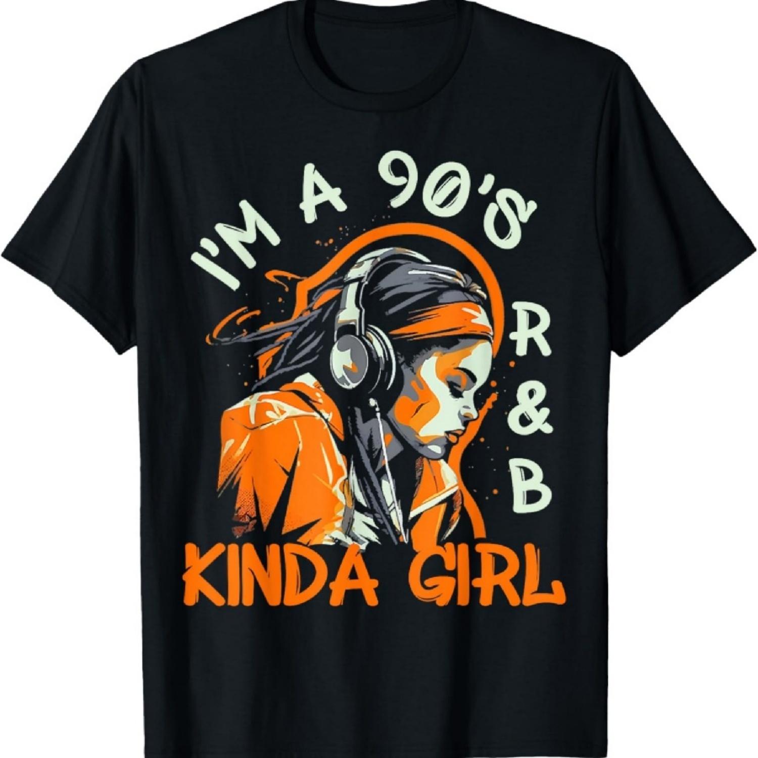

90s Soul Music I m a 90 s R&b Kinda Girl Rnb Hip Hop Music T-Shirt XXXXXL чорний