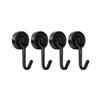 2/4/8PCS Magnetic Hooks Heavy Duty Magnets Hook 30LB Strong Neodymium Magnet With Swivel Hooks For Home Kitchen Refrigerator