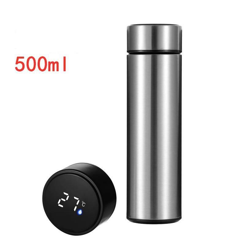 Temperature-Measuring Insulated Cup 304 Double-Layer Stainless Steel Water Cup Car-Mounted Business Gift Temperature Cup