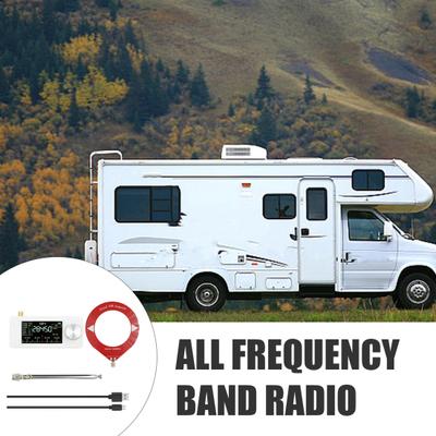 Przenośne Mini Radio 0,5-108 MHz z 1,9-calowym Ekranem IPS LSB/USB/AM/FM Kieszonkowe