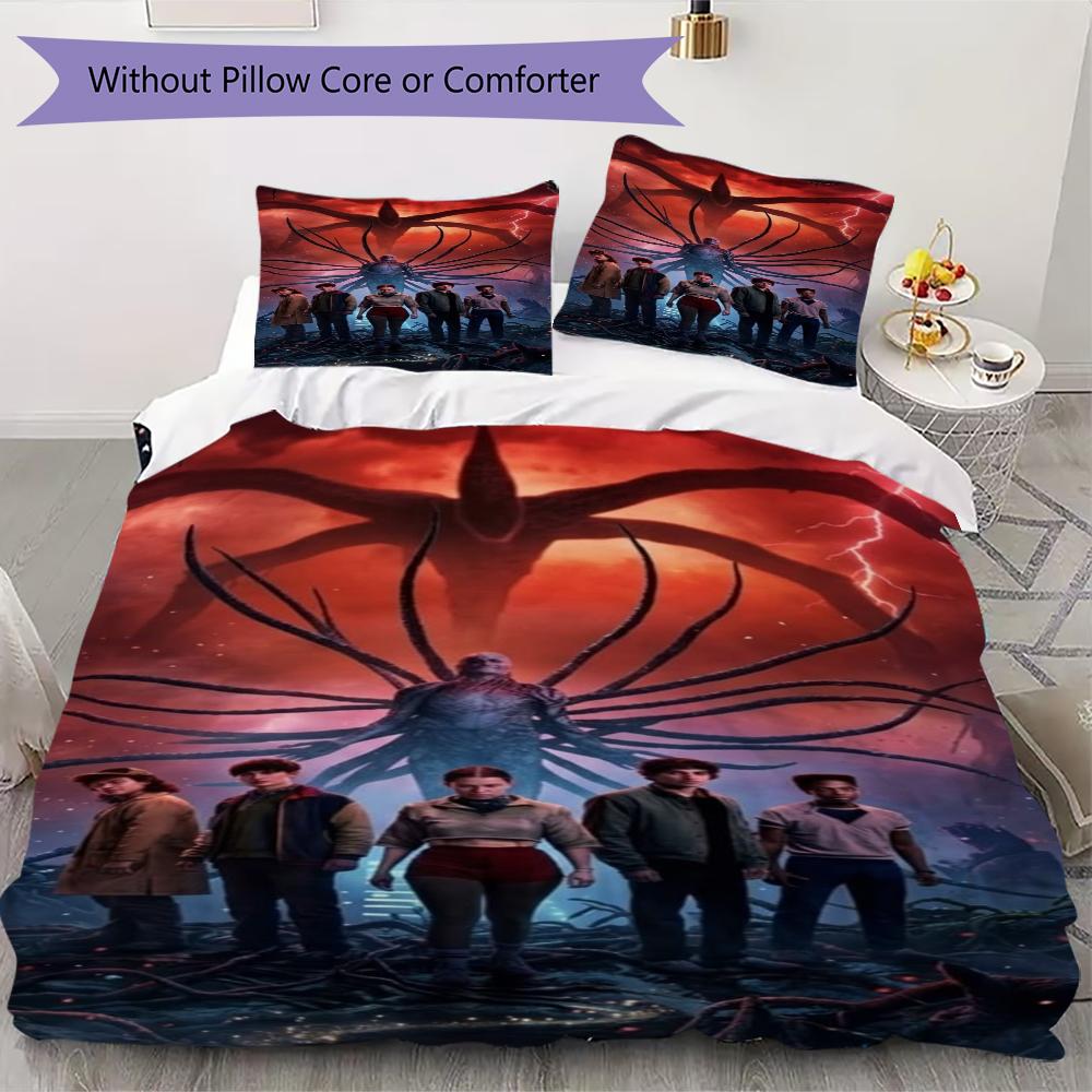 Upside Down Terror Bedding 1 Duvet Cover 2 Pillowcase Without Core Without Core Duvet Cover And Pillowcase Bedding Set
