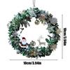 Christmas Tree Decorations 2D Santa Claus Home Decor Small Holiday Christmas Charm For Living Room Entryway Window Door Shelf