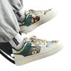 2025 autumn and winter new low-top board shoes personalized color matching student platform casual shoes fashion cartoon sports casual shoes