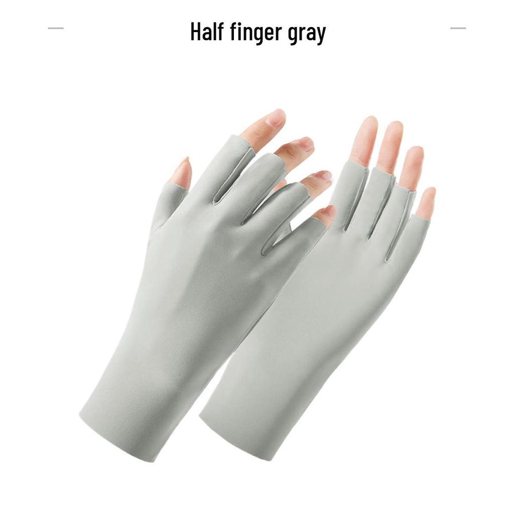 UV Protective Fingerless Manicure Gloves for Nail Curing