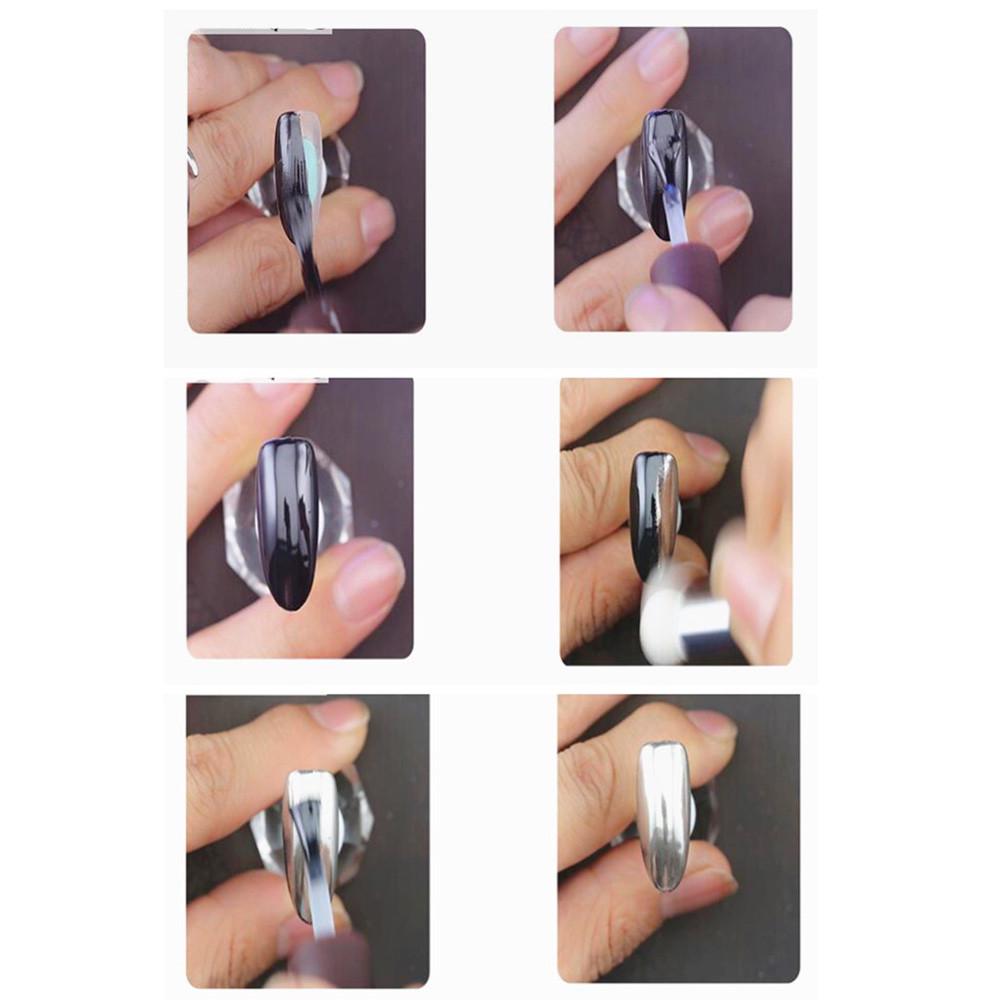 

1 коробка Золотая щепка Ногти Блеск Порошок Сияние Зеркало для ногтей Порошок SL