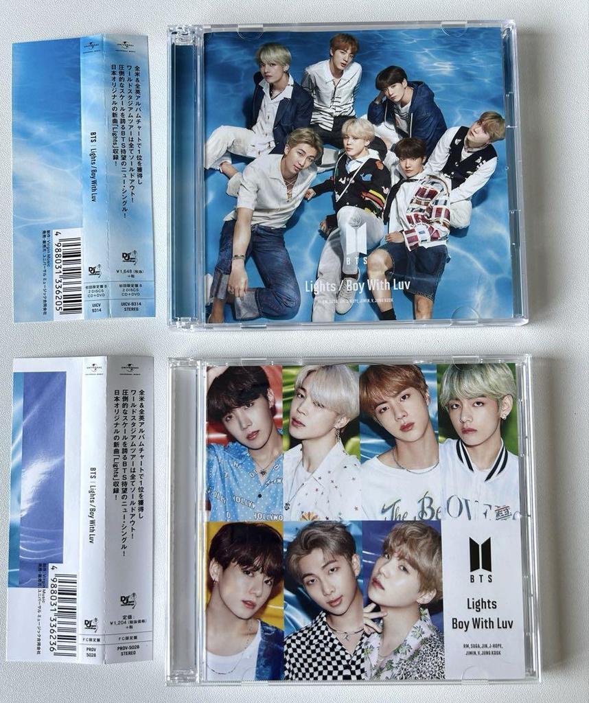 [USED] BTS Lights Boy With Luv First Press Limited Edition (with DVD) FC Limited Edition