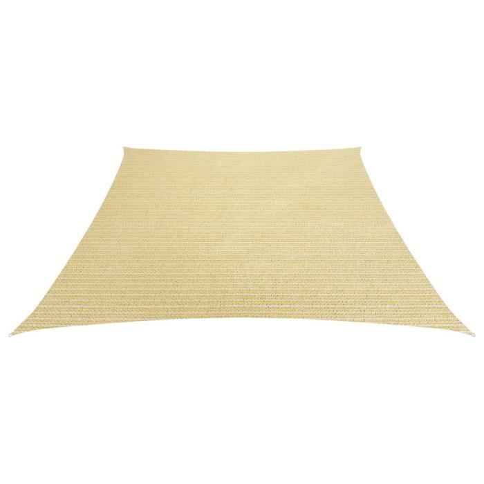 Voile d'ombrage - vidaXL - Beige - 3/4x2 m - 160 g/m² - Résistant aux UV et à la moisissure
