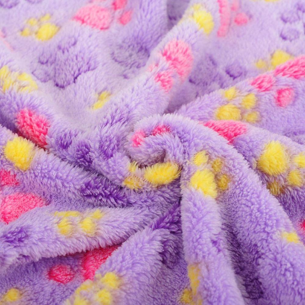 Multi-color Optional Warm Dogs Cats Paw Fleece Blanket Winter Quilt Pet Blanket Flannel Blanket