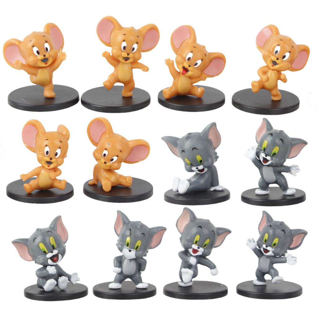 Adorable Tom And Jerry Q Version Collection Pvc Toy Figures Blind Box Decor