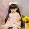 45 cm Mały rozmiar Reborn Baby Doll Betty Miękka winylowa silikonowa lalka Reborn Full Body Słodka księżniczka Prosta noga Noworodek Lalka Domek Zabawka
