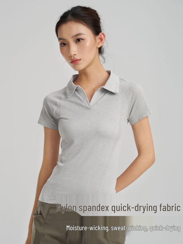 Men's Slim Fit Breathable Polo Shirt: Quick-Drying, Short Sleeve, Ideal for Fitness, Business, and Outdoor Sports