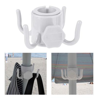 1/2/5PCS Cintre de Parasol de Plage Crochet Suspendu 4 Broches Porte-Serviette Chapeau Lunettes de Soleil Accessoire de Camping Piscine Jardin Extérieur