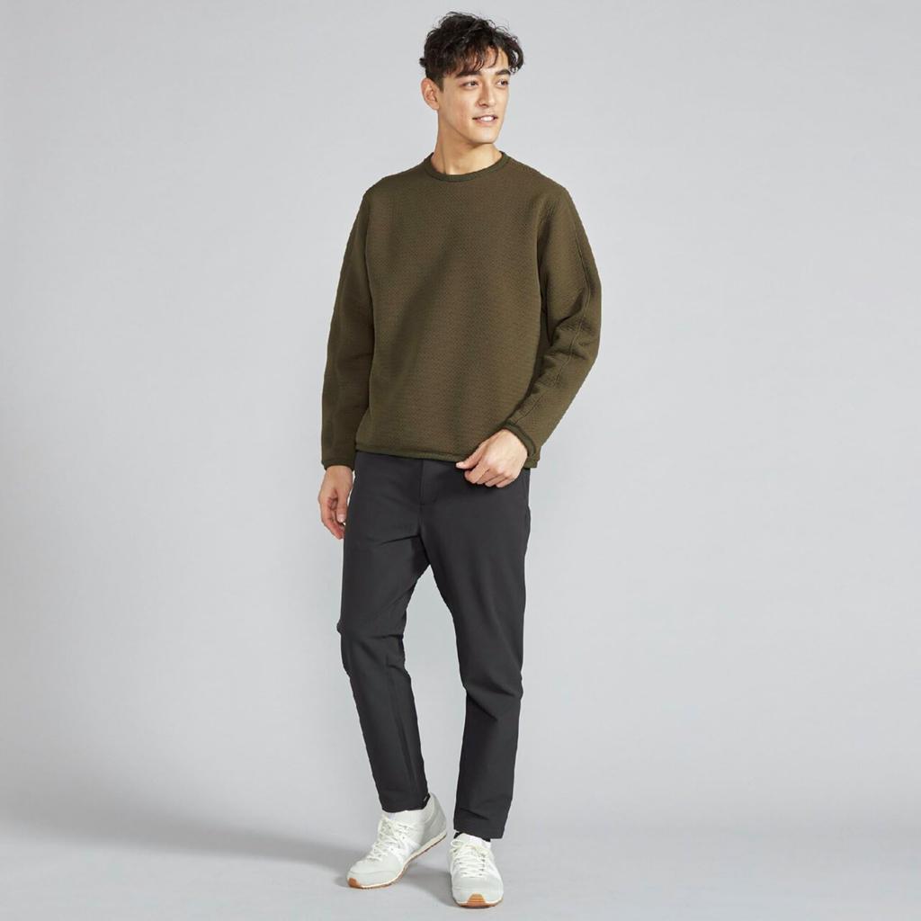 Mizuno Breath Thermo Ripple Quilted Outdoor Dark Olive Men's Jacket, Heat-Generating Material, B2MCC503,