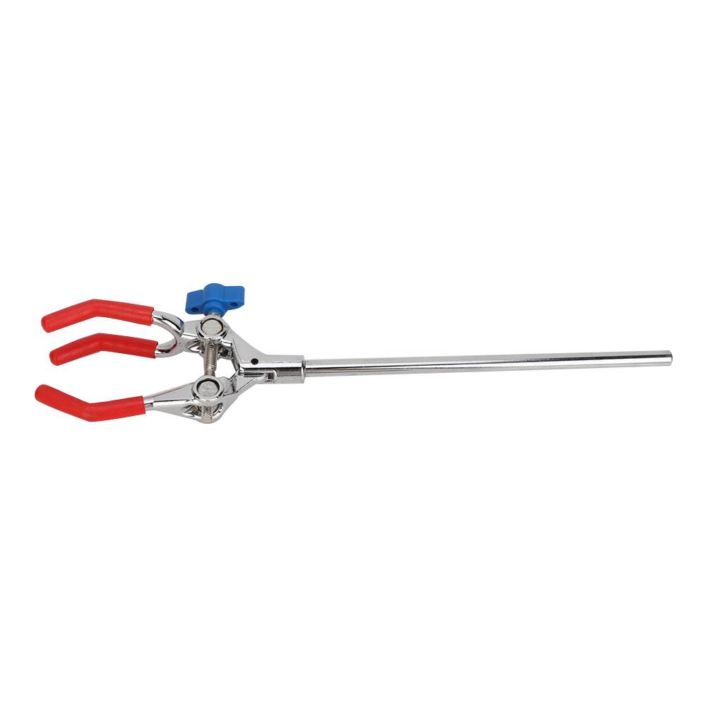 Lab Three jaw Rotating Clamp Zinc Alloy Lab Retort Stand Condenser Flask Clamp Adjustable