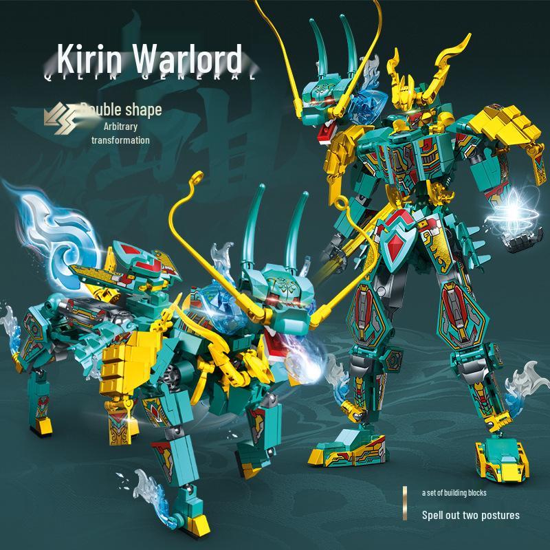 Steel Mecha Assembly Transformation DIY Model Building Blocks for Boys