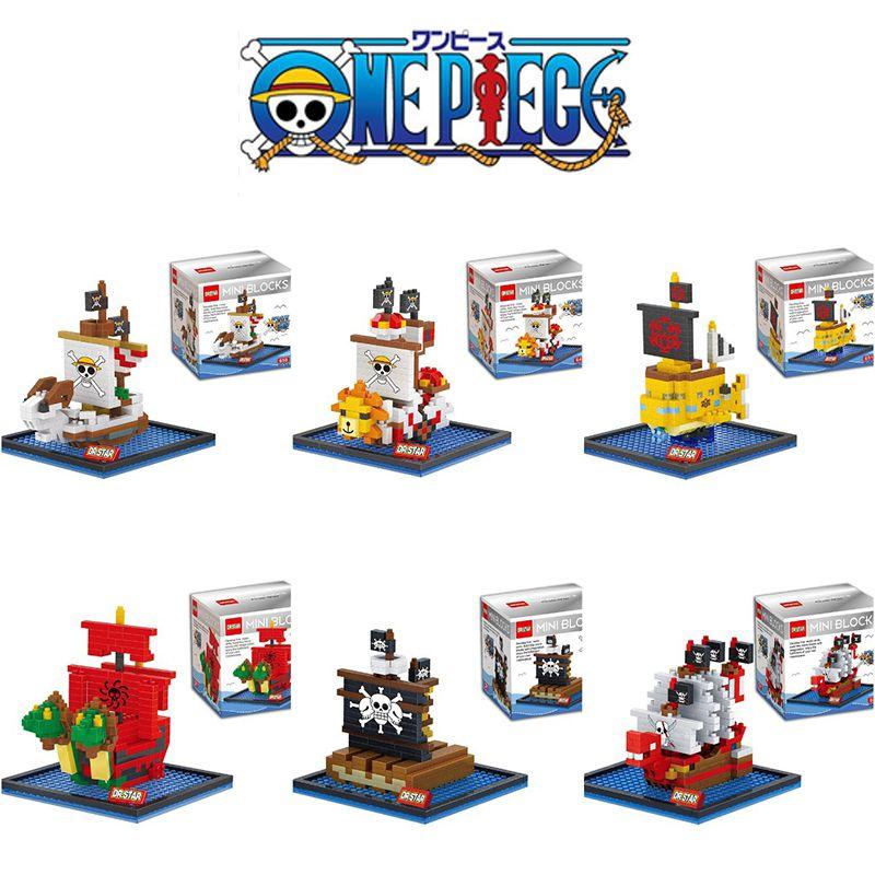 One Piece Pirate Boat Building Block Toy Mini Figure Collection Gift For Kids