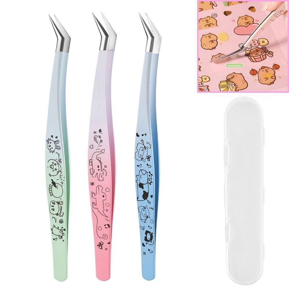 Anti-static False Eyelash Tweezers High Precision Eyelash Curler Extensions Grafting