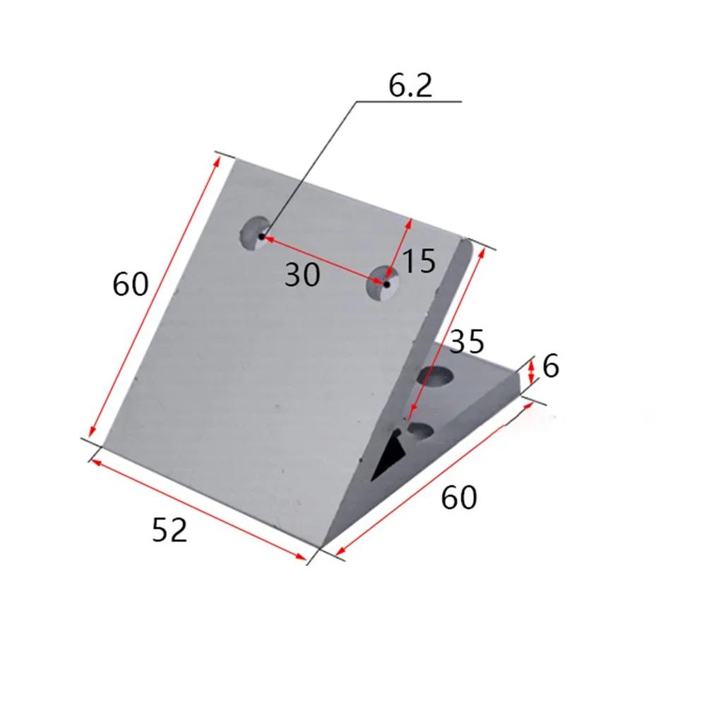 Aluminum Profile Joint 45 Degree Angle Bracket Used With T-bolts Aluminum Alloy Easy To Install Long-lasting Performance