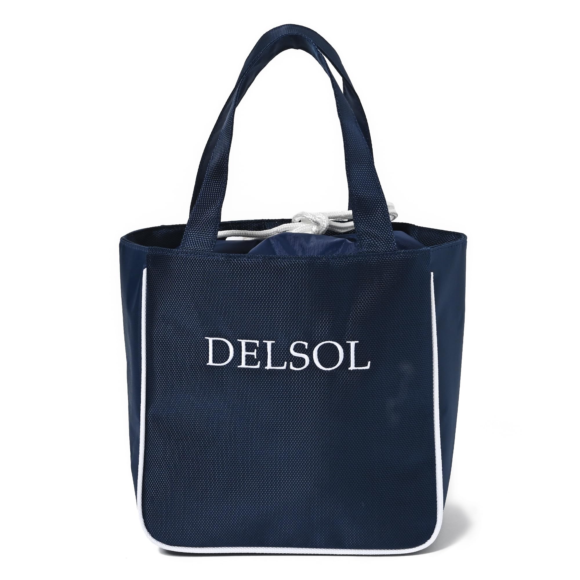 

[Delsol] 7873 Bicolor Cart Bag NV Cart Back Round Back 2025 Spring Summer Fall Winter Navy Golf Golf Wear Sports Women s Men s Bicolor Mini Tote NAVY