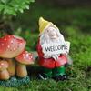 Mini Gnome Figurines Hand-painted Cute Resin Dwarfs Statue Micro Landscape Outdoor Garden Desktop Decoration Ornament 2025 New